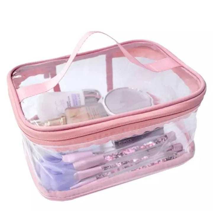 Multi Purpose Cosmetic  Plastic Bag Organizer Storage Jewllery Vanity Box Makeup Kit